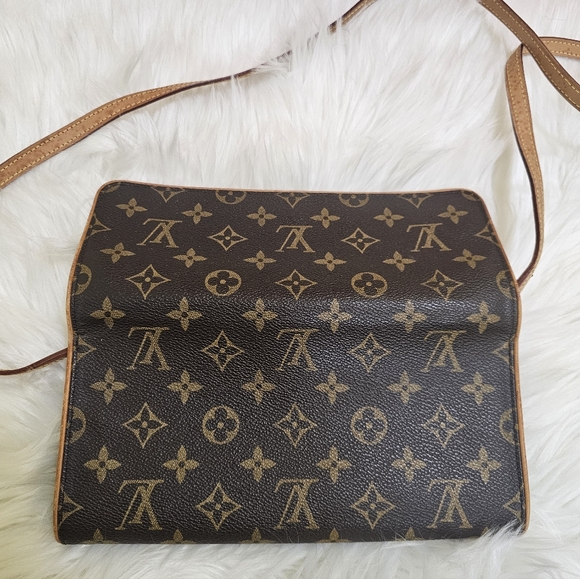 Louis Vuitton LV Shoulder Bag Pochette Twin GM Brown Monogram - Picture 12 of 17